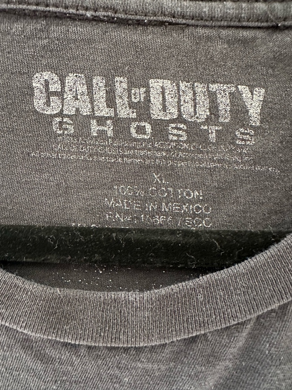Call Of Duty Ghosts Black Graphic Skull Print Men's T-Shirt - Picture 3 of 3